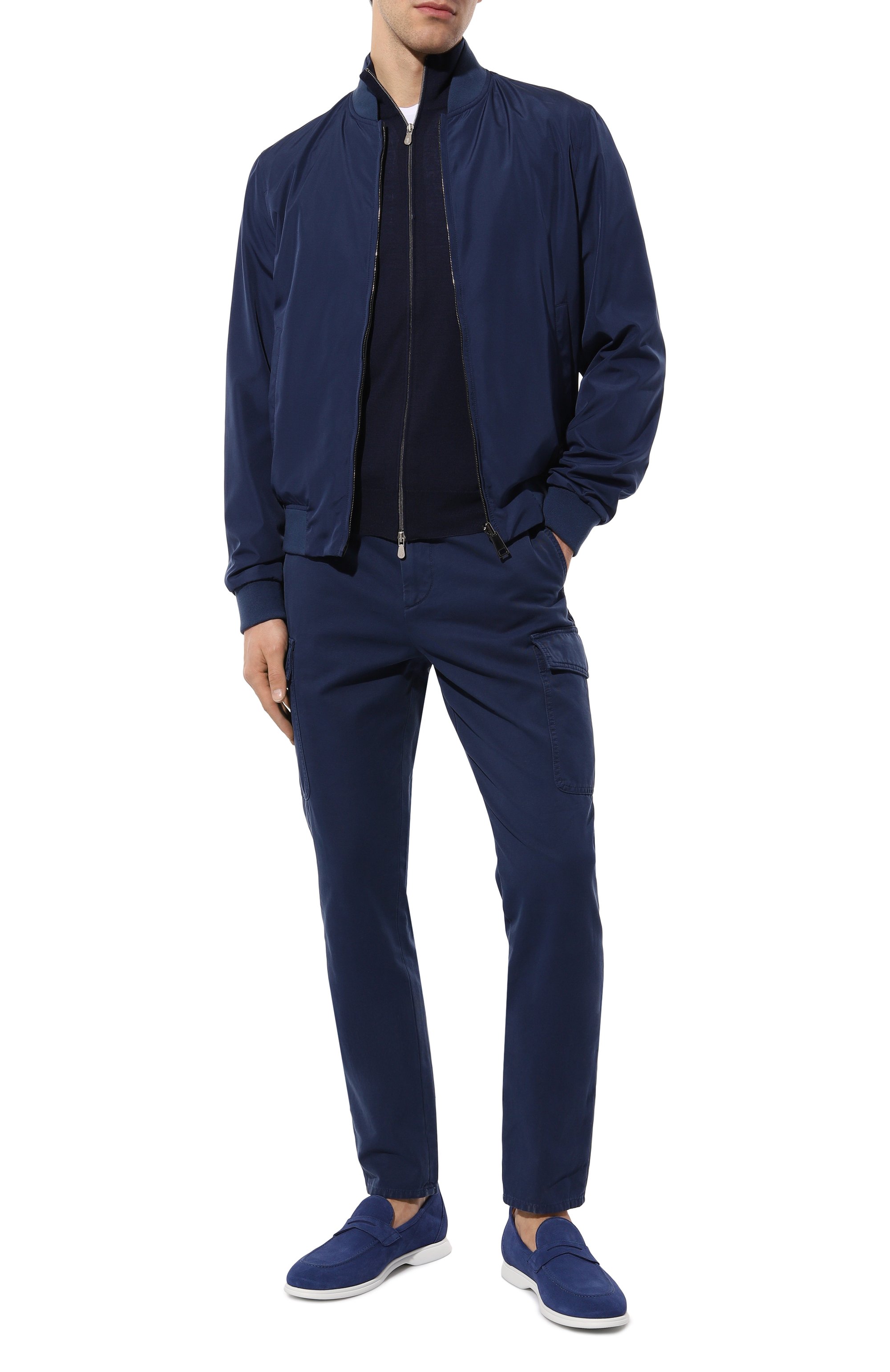 Замшевые пенни-лоферы KITON, арт. USSA075N00977, фото 2