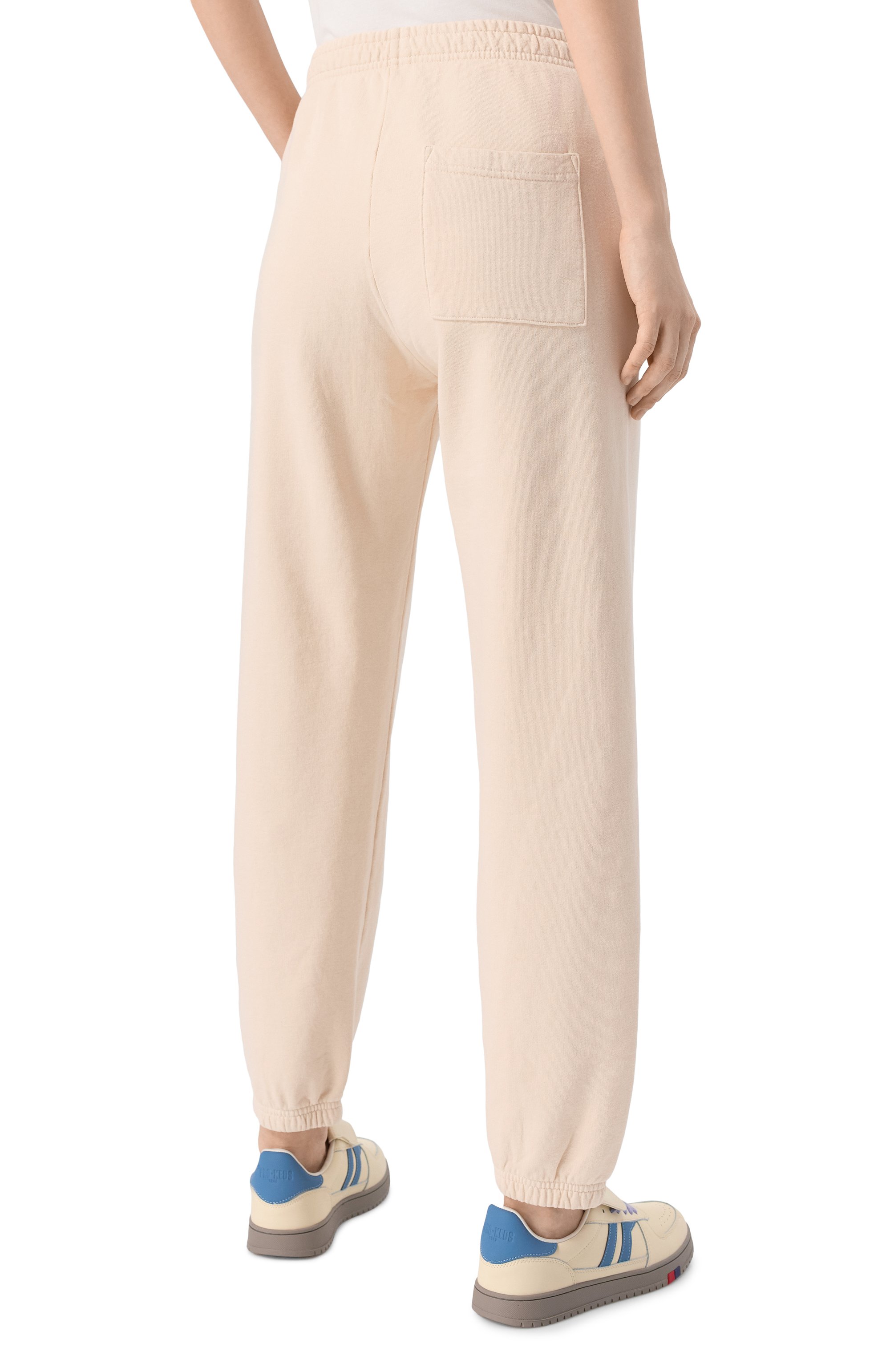 Хлопковые джоггеры SPORTY AND RICH бежевого цвета по цене 26100 руб., арт. PA036606241CR01, фото 8 Хлопковые джоггеры SPORTY AND RICH, арт. PA036606241CR01, фото 8