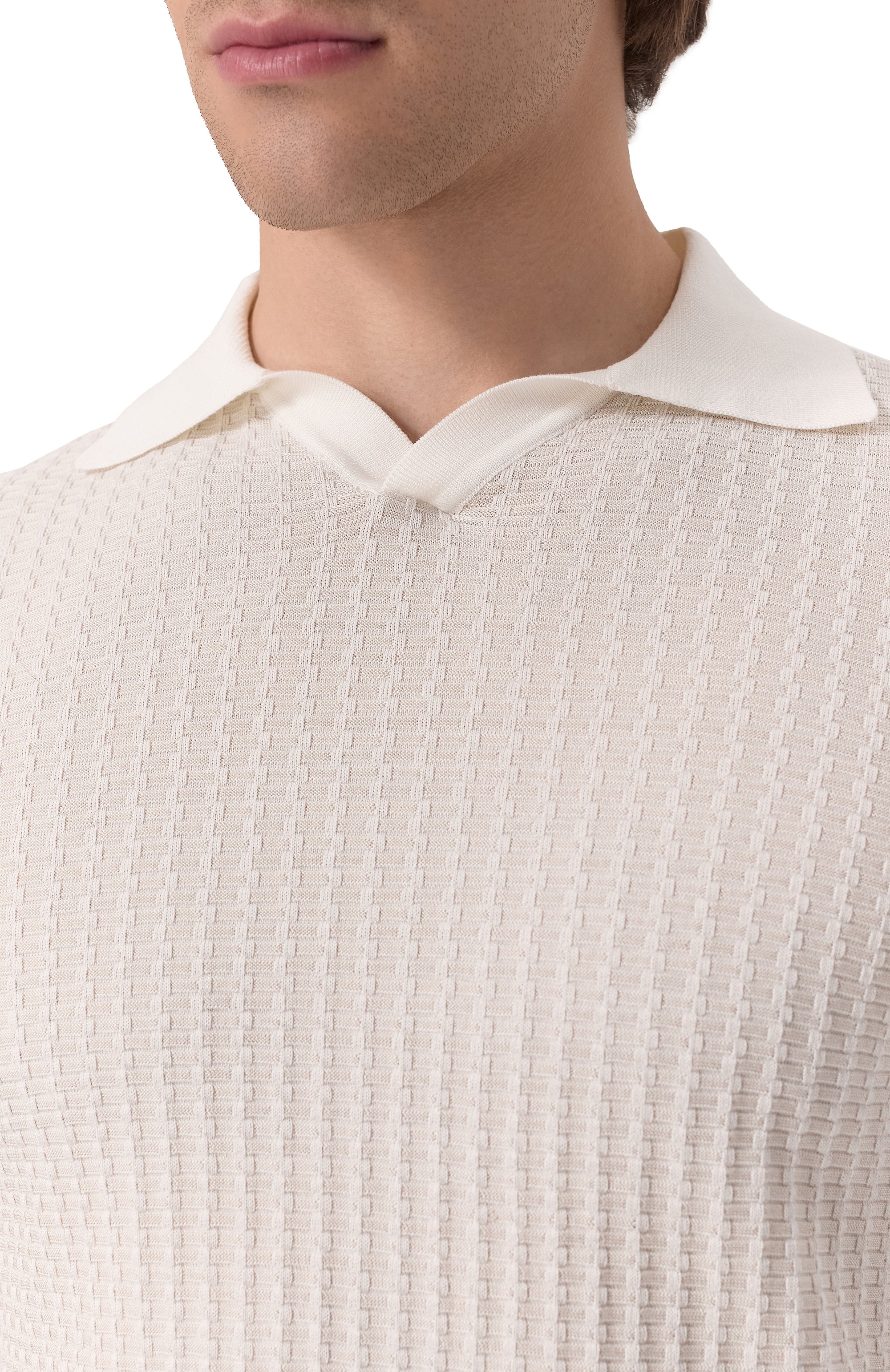 Поло из шелка и хлопка ZILLI, арт. KLP002M0145VZWE00, фото 5