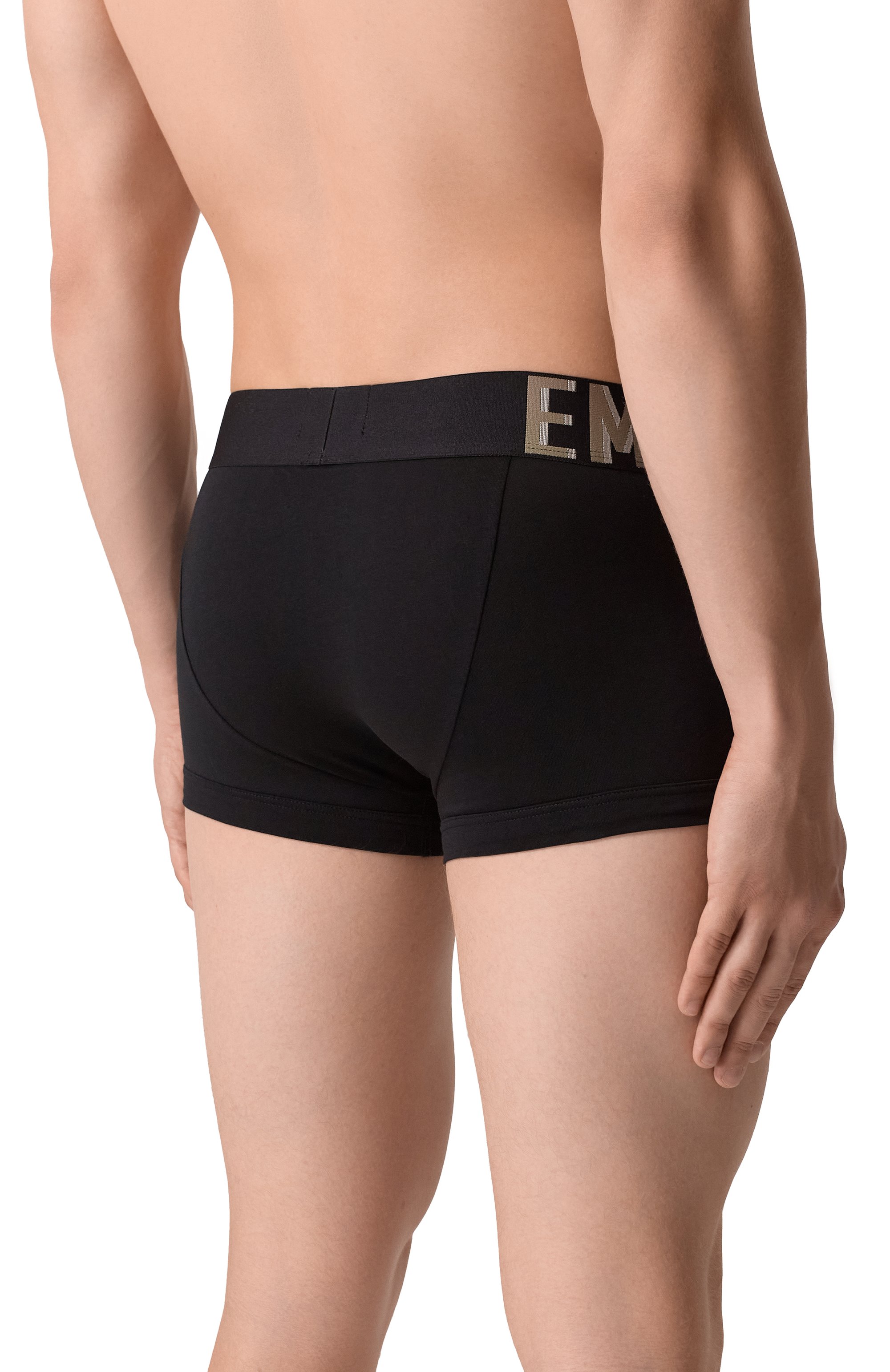 Хлопковые боксеры EMPORIO ARMANI черного цвета по цене 4195 руб., арт. EM000231/AF10772, фото 3 Хлопковые боксеры EMPORIO ARMANI, арт. EM000231/AF10772, фото 3