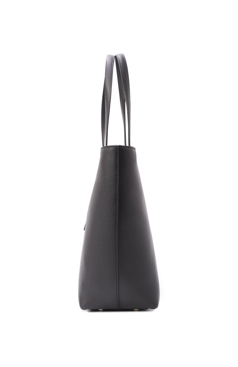Женская сумка-тоут sfera large FURLA черного цвета, арт. WB01353/HSF000 | Фото 4 (Размер: large; Материал: Натуральная кожа)