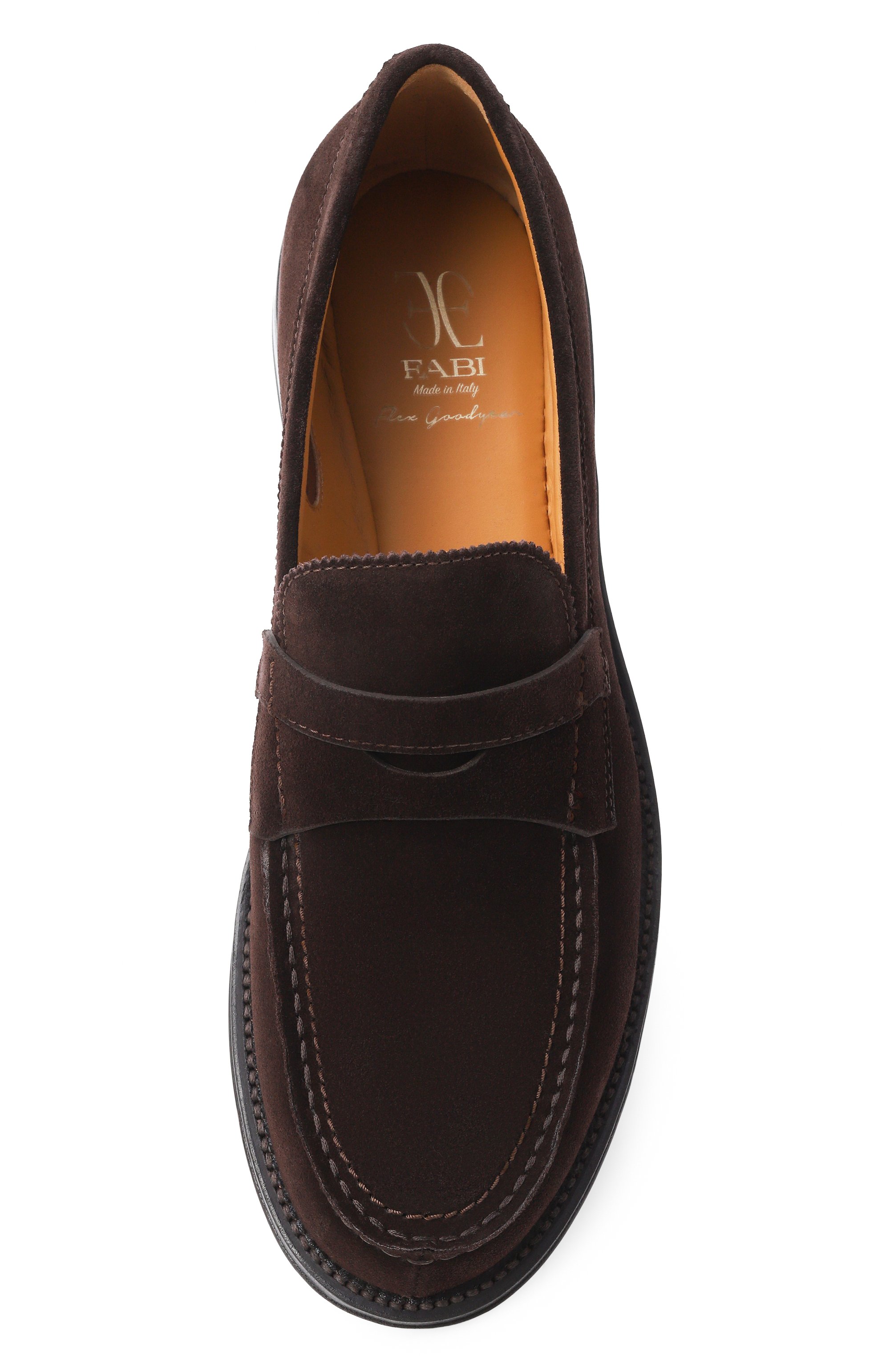 Замшевые пенни-лоферы FABI, арт. FU1479/VEL0UR DARK, фото 5