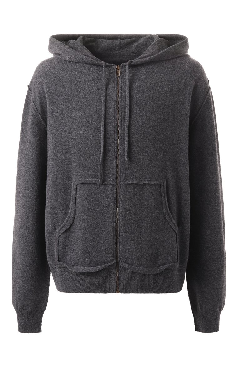 Мужской кардиган из шерсти и кашемира MAISON MARGIELA темно-серого цвета, арт. S50GU0234/M13095 | Фото 1 (Драгоценные камни: Проставлено; Рукава: Длинные; Материал внешний: Кашемир, Шерсть; Материал сплава: Проставлено; Длина (для топов): Стандартные; Мужское Кросс-КТ: Кардиган-одежда; Стили: Минимализм)