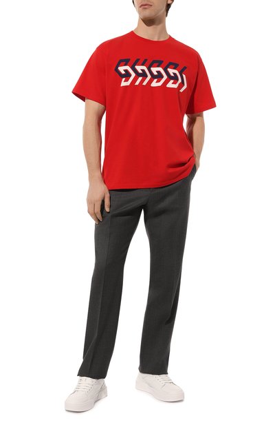 Хлопковая футболка GUCCI, арт. 616036 XJDV9, фото 2