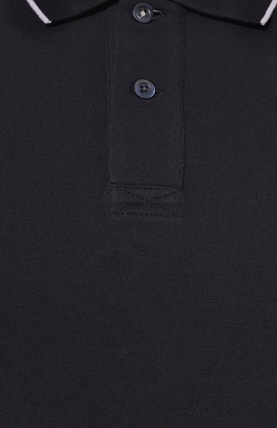 Хлопковое поло BRUNELLO CUCINELLI темно-синего цвета по цене 58100 руб., арт. ME8549779G, фото 5 Хлопковое поло BRUNELLO CUCINELLI, арт. ME8549779G, фото 5
