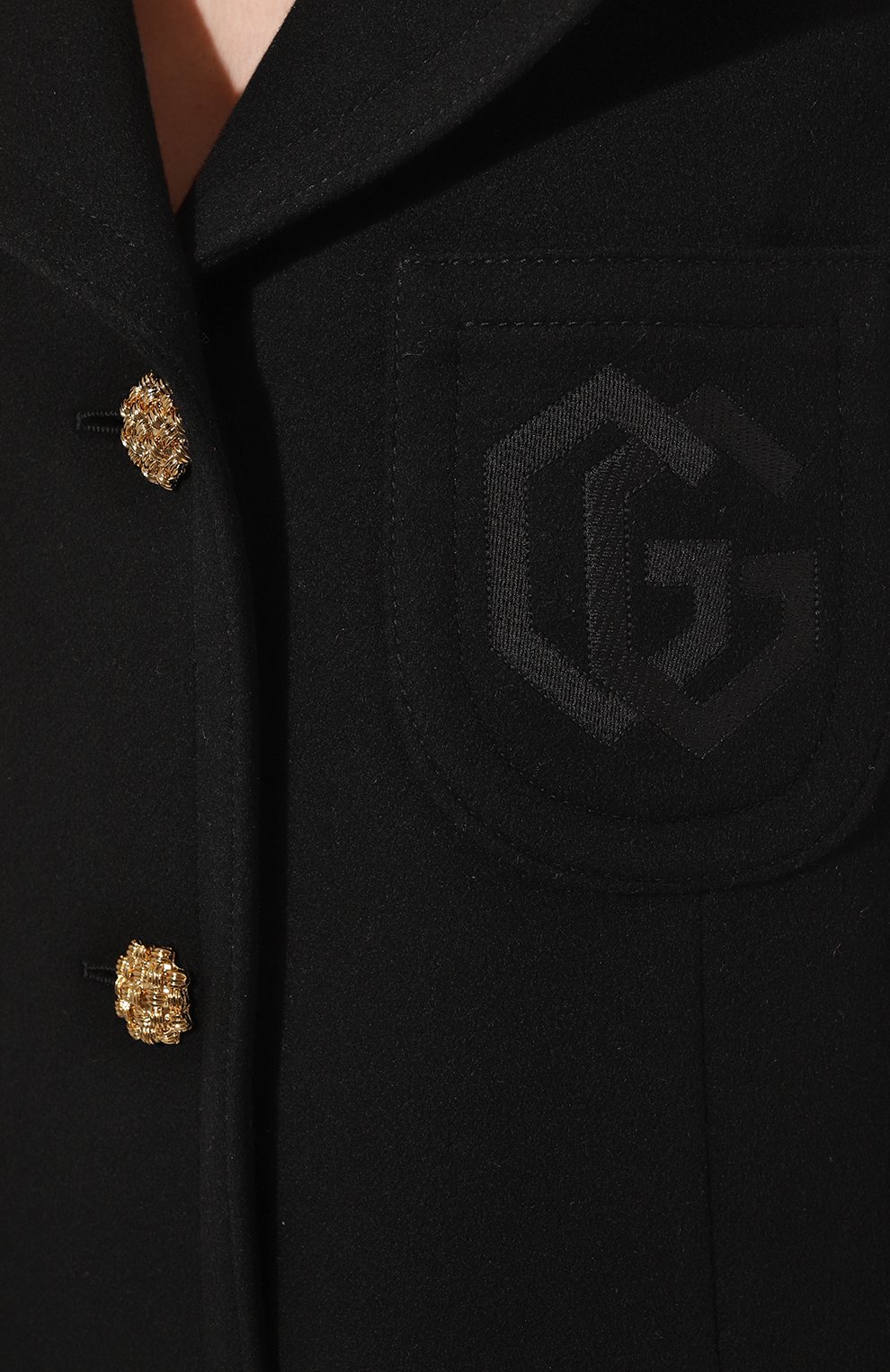 Шерстяное пальто GUCCI черного цвета по цене 476500 руб., арт. 657054 ZAG3M, фото 5 Шерстяное пальто GUCCI, арт. 657054 ZAG3M, фото 5