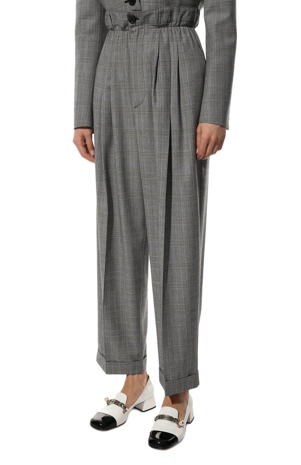 Шерстяные брюки MIU MIU, арт. MP1530-1Z96-F0031, фото 3