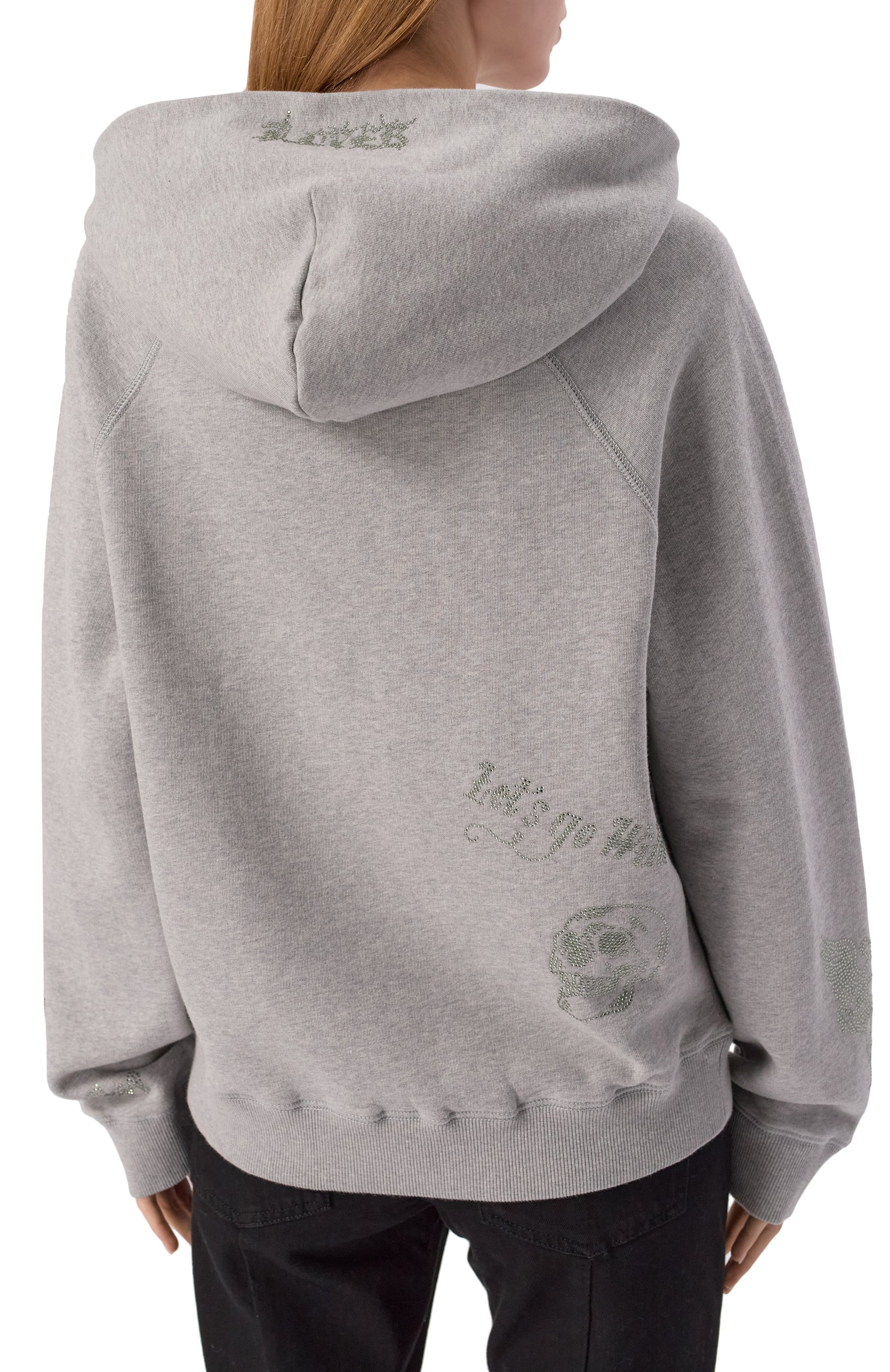 Хлопковое худи ZADIG AND VOLTAIRE, арт. JWSS01665, фото 4