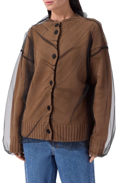 Шерстяной кардиган MSGM, арт. 3942MDM202/257988, фото 3