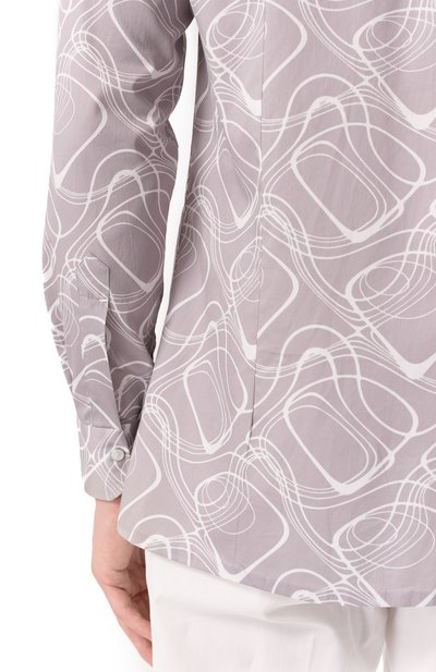 Хлопковая рубашка KITON, арт. UMCNERCH0924812, фото 5