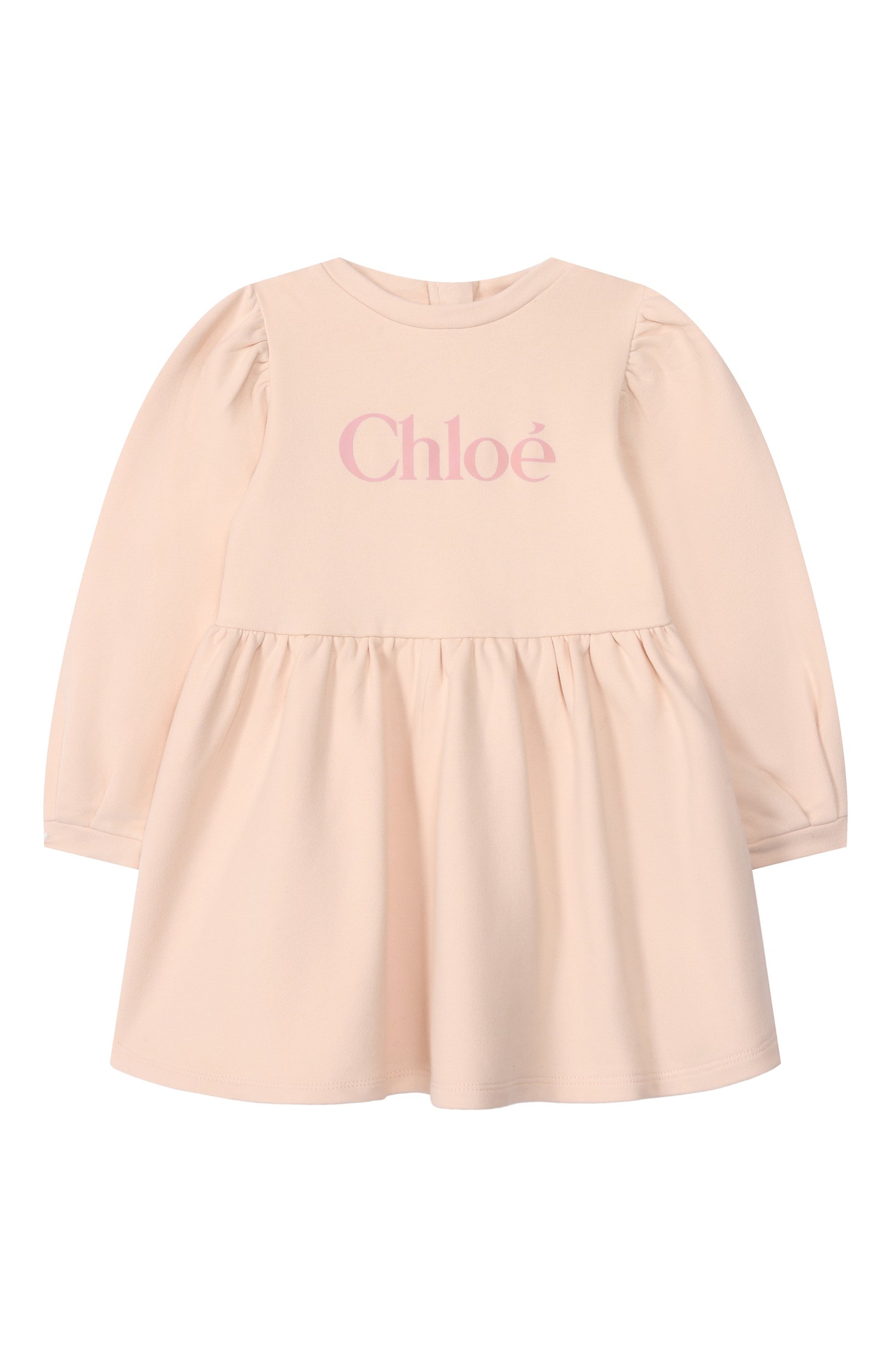 Хлопковое платье CHLOÉ розового цвета по цене 26600 руб., арт. C21335, фото 1 Хлопковое платье CHLOÉ, арт. C21335, фото 1