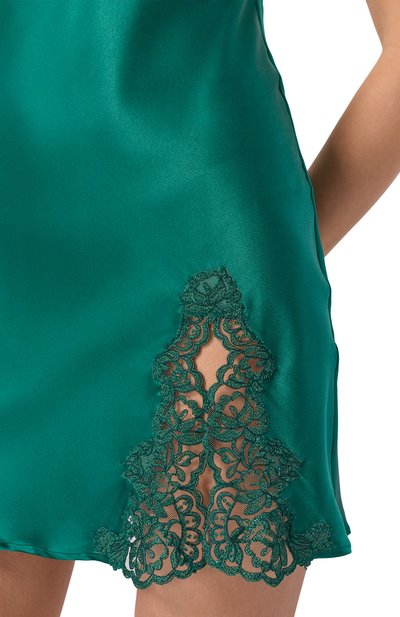 Шелковая сорочка I.D. SARRIERI зеленого цвета по цене 87190 руб., арт. J5320, фото 5 Шелковая сорочка I.D. SARRIERI, арт. J5320, фото 5