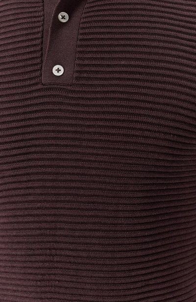 Поло из шелка и хлопка KITON бордового цвета по цене 222000 руб., арт. UMK065907, фото 5 Поло из шелка и хлопка KITON, арт. UMK065907, фото 5