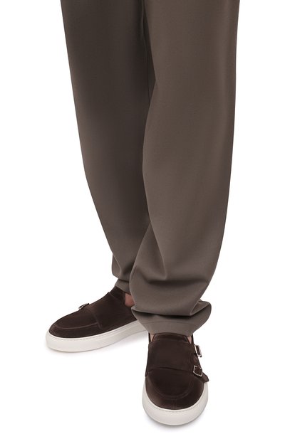 Замшевые слипоны H`D`S`N BARACCO серого цвета по цене 44950 руб., арт. TIFF.SP.1*, фото 3 Замшевые слипоны H`D`S`N BARACCO, арт. TIFF.SP.1*, фото 3