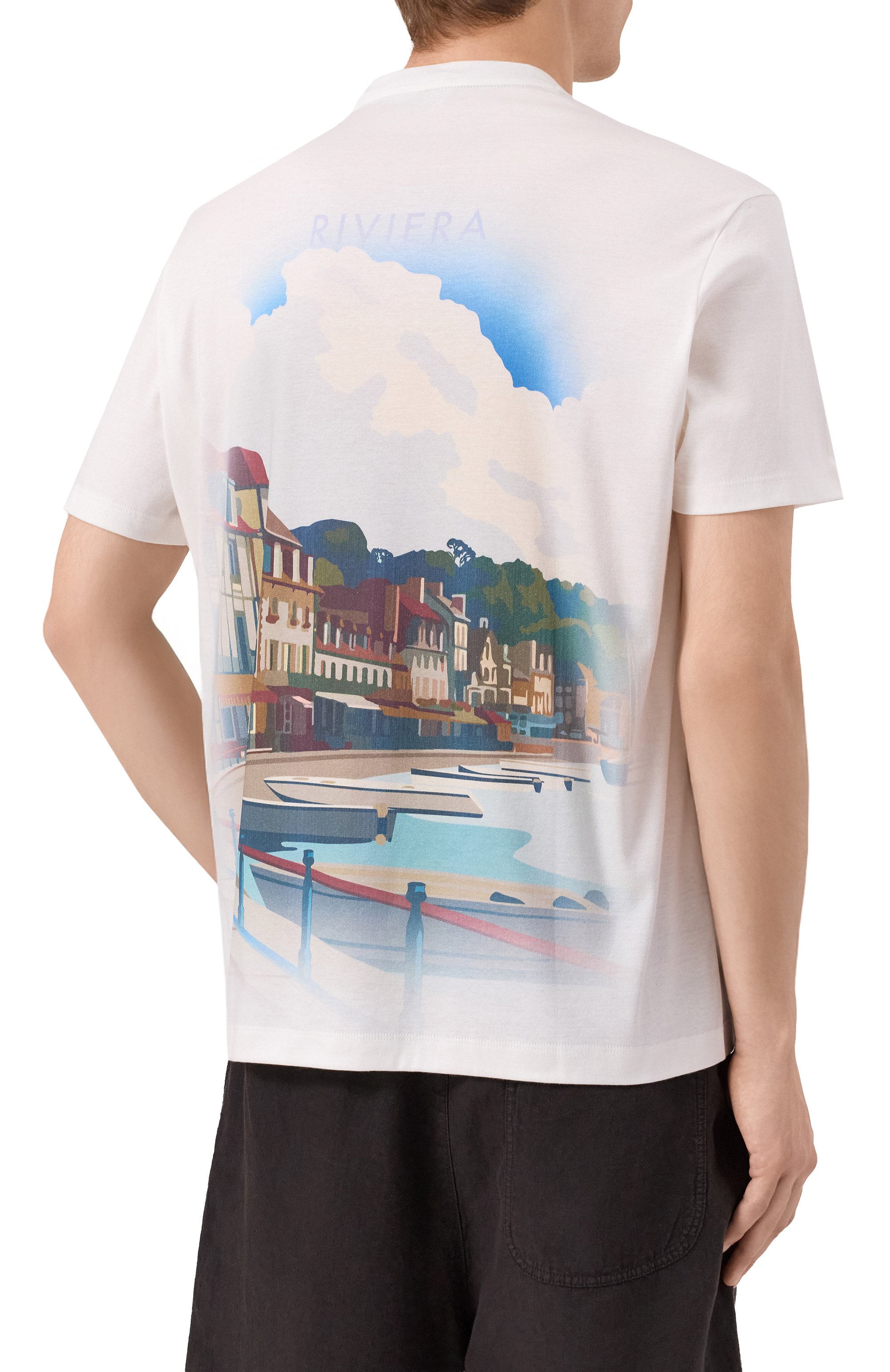 Футболка из хлопка и лиоцелла PAUL&SHARK, арт. 15311631, фото 4