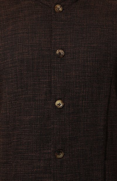 Куртка-рубашка из шерсти и шелка KITON, арт. UMCLUCAK0643C, фото 5