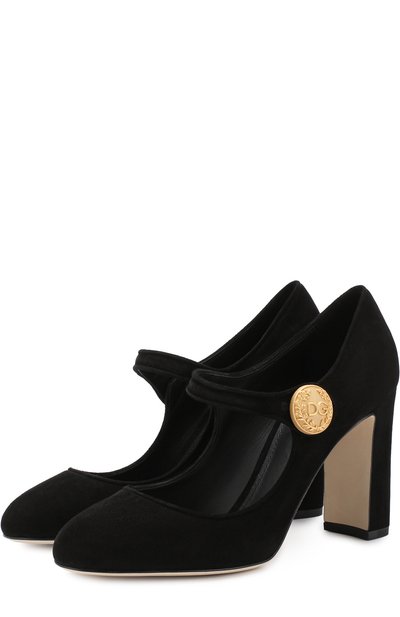 Замшевые туфли mary jane vally DOLCE & GABBANA, арт. CD0883/A1275, фото 1