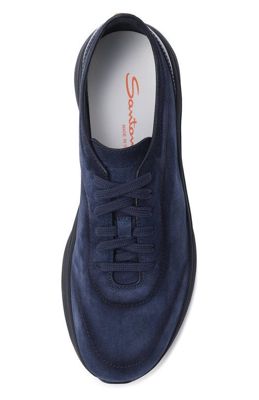 Замшевые кроссовки Bounce Santoni MBBG22207NEETS0G Синий  MBBG22207NEETS0G Фото 5