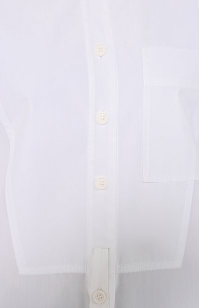 Хлопковая рубашка с воротником-стойкой CELINE, арт. 20D046262, фото 5