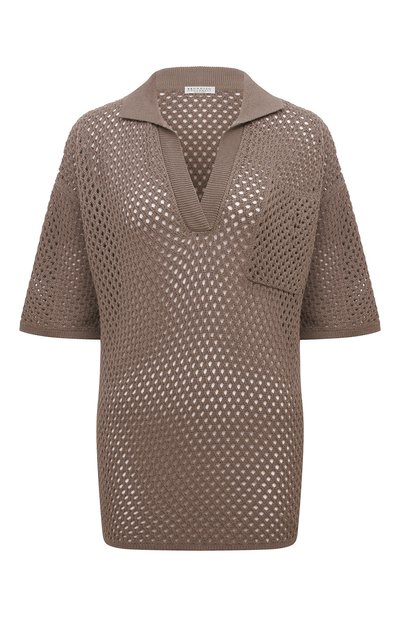 Женский хлопковой пуловер BRUNELLO CUCINELLI, арт. M7876B1335