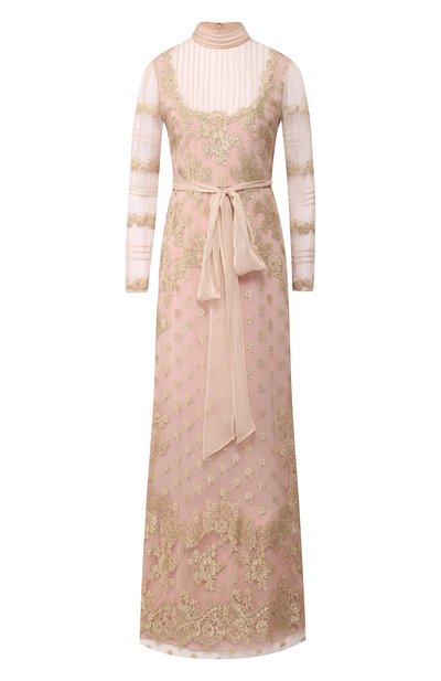 Женское платье-макси с поясом VALENTINO, арт. RB3VD8L04GC