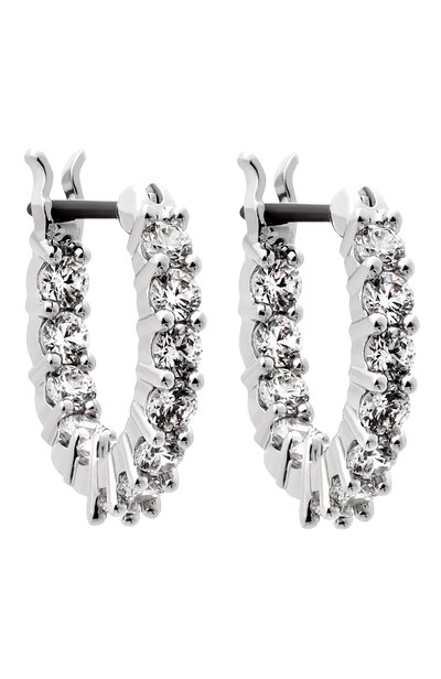 Серьги matrix SWAROVSKI серебряного цвета по цене 13700 руб., арт. 5562126, фото 3 Серьги matrix SWAROVSKI, арт. 5562126, фото 3