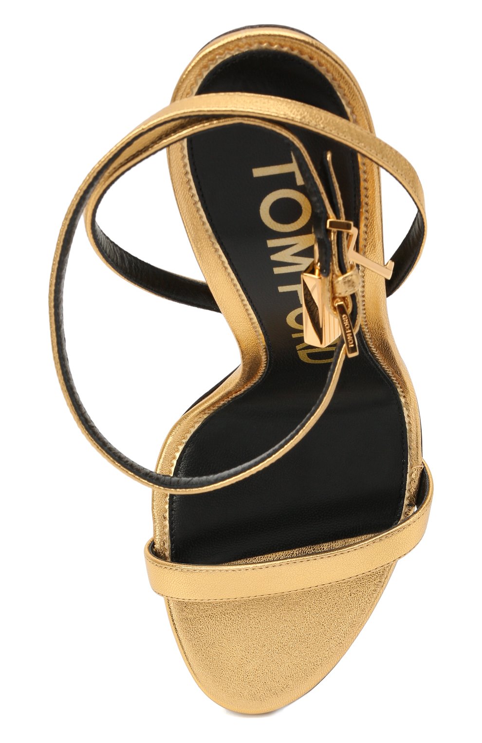 Кожаные босоножки padlock TOM FORD, арт. W2436T-LSP014, фото 5