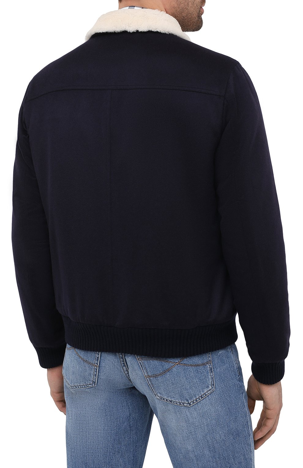 Кашемировый бомбер с подкладкой из овчины KITON, арт. UW0910MV03T83, фото 4