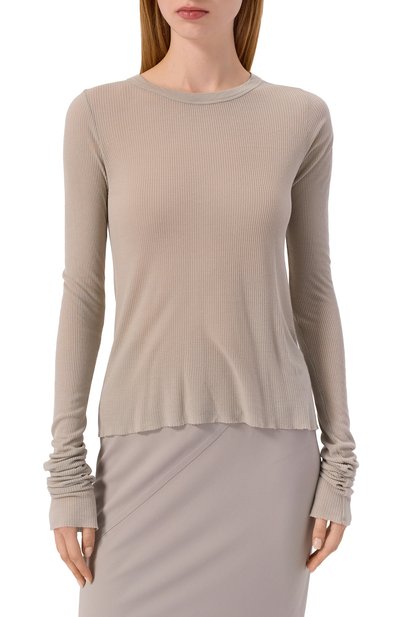 Лонгслив из вискозы и шелка RICK OWENS, арт. RP02E4209/RC, фото 3