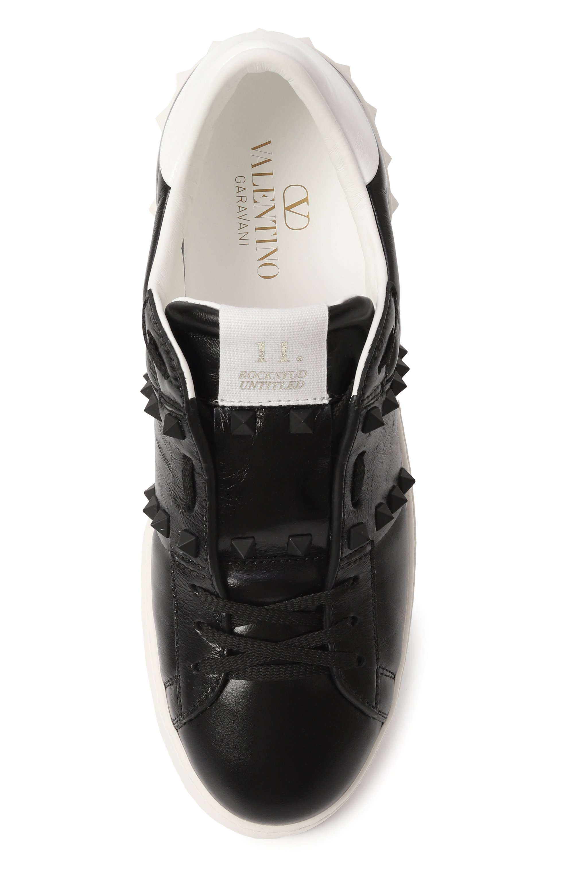 Кожаные кеды rockstud untitled VALENTINO, арт. 5W0S0A01/BGC, фото 6