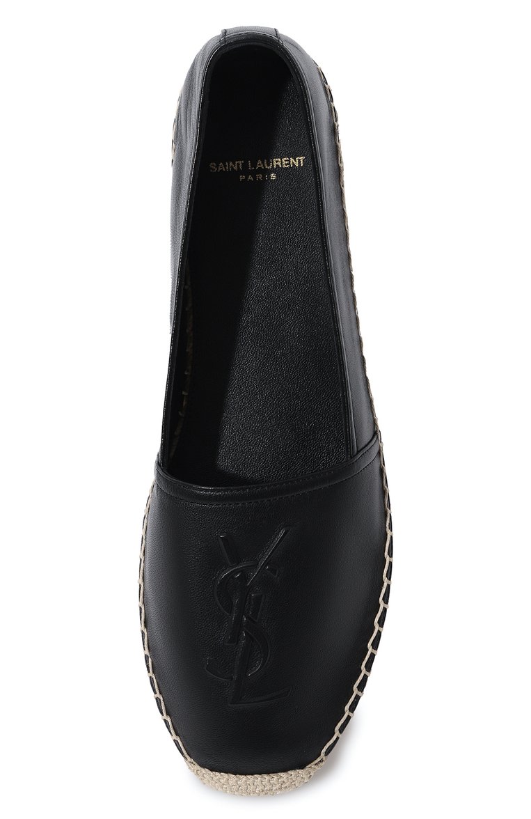 Кожаные эспадрильи espadrille SAINT LAURENT, арт. 458573/AAALP, фото 1