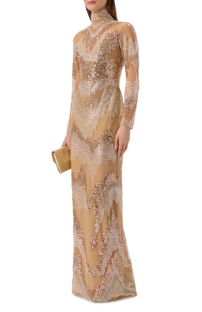 Женское платье с отделкой пайетками ZUHAIR MURAD, арт. FDR25046/TUEM014