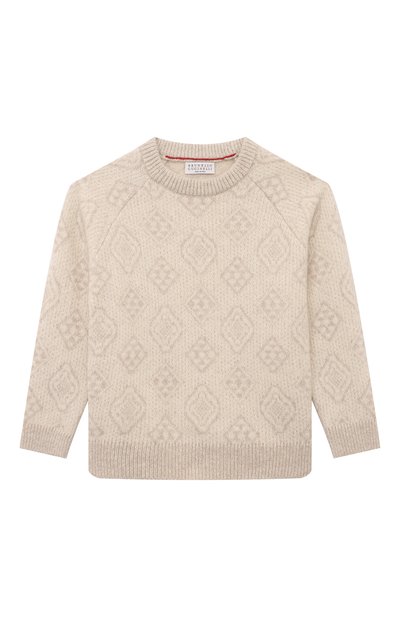 Свитер из шерсти и хлопка BRUNELLO CUCINELLI, арт. BS0M74200A