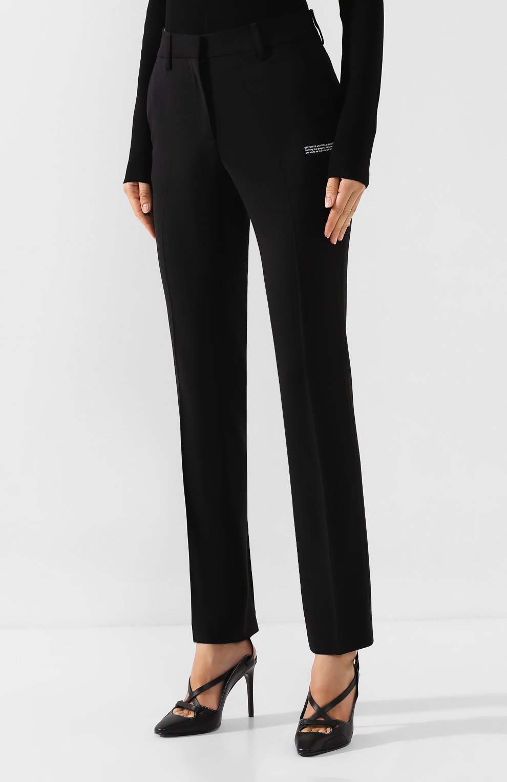 Брюки из смеси вискозы и шерсти OFF-WHITE, арт. 0WCA060E195150771000, фото 3