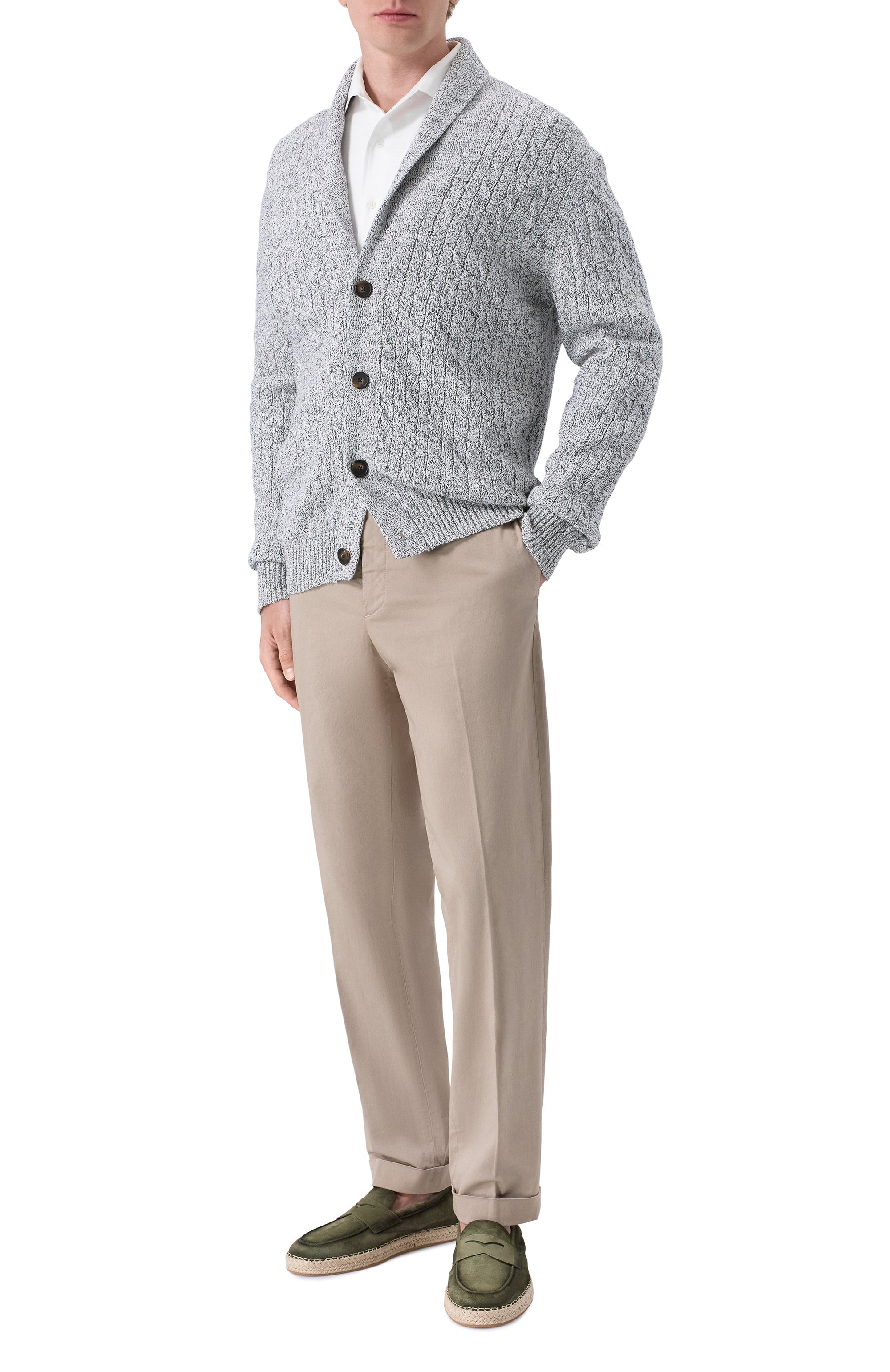 Сорочка изо льна и хлопка CORNELIANI, арт. 27P156/2711108, фото 2