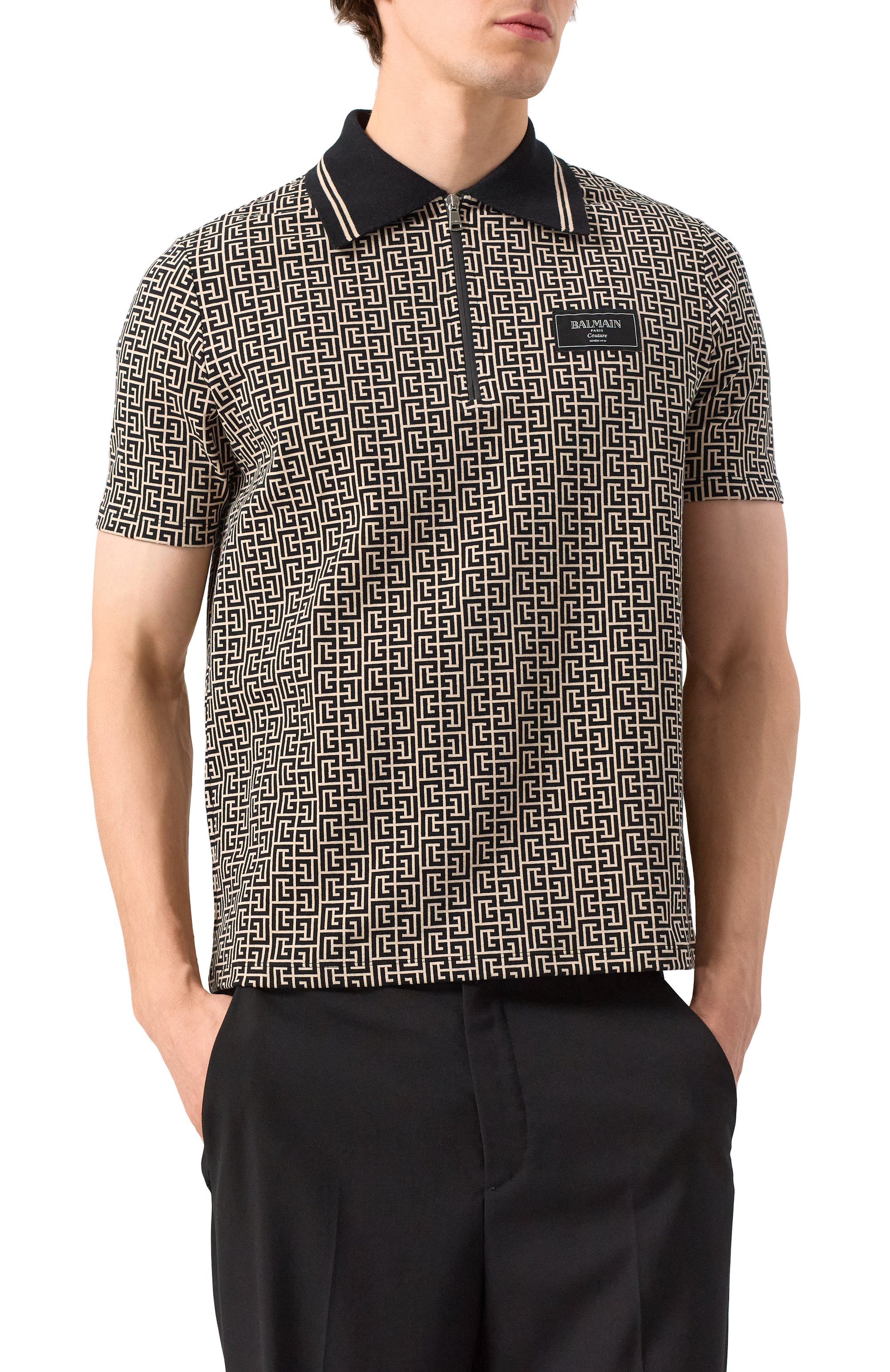 Хлопковое поло BALMAIN, арт. EH1GC027/BC90, фото 3