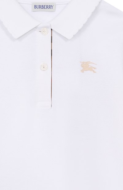 Хлопковое поло BURBERRY, арт. 8117426, фото 3