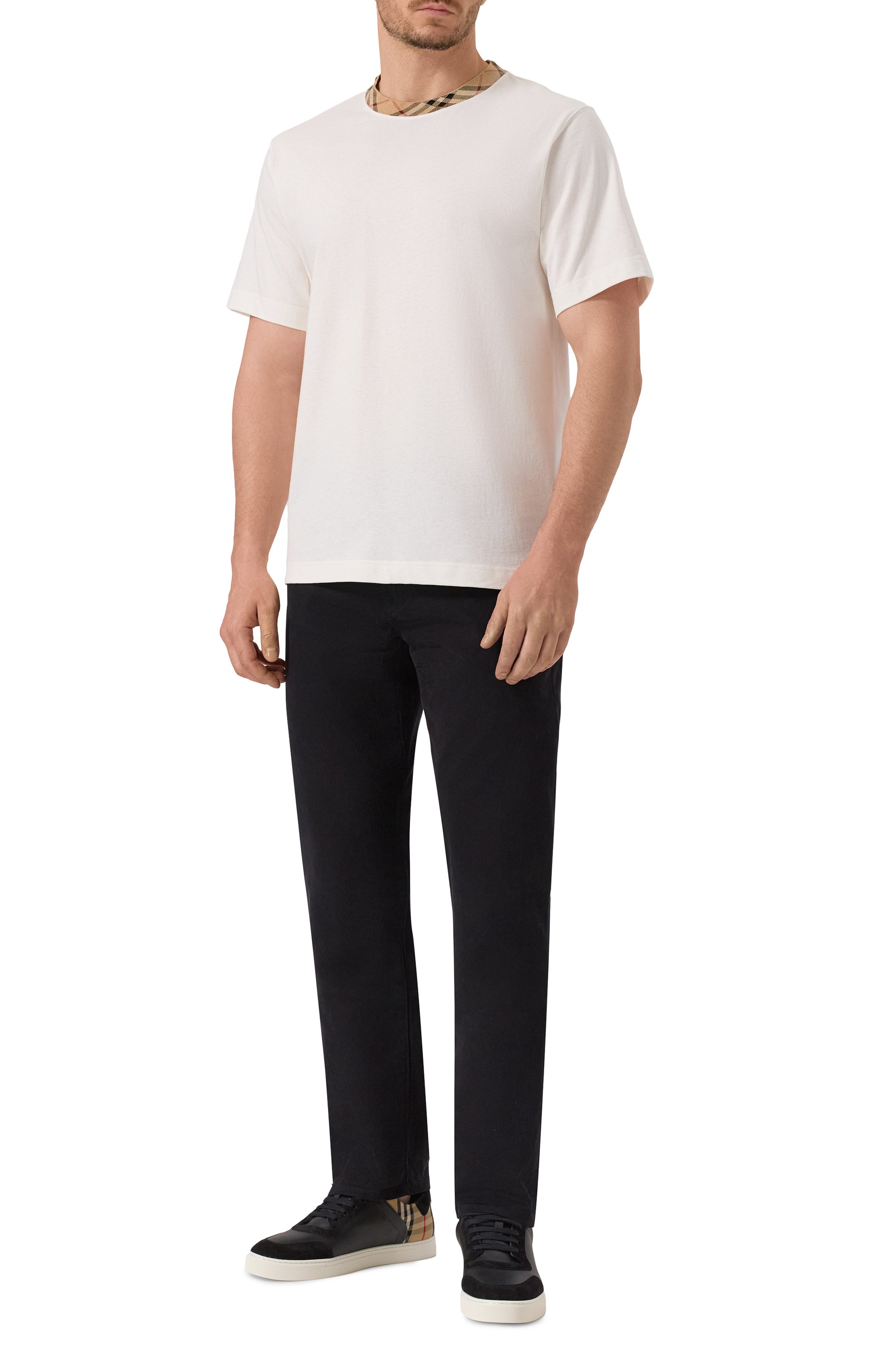 Хлопковая футболка BURBERRY, арт. 8110100, фото 2