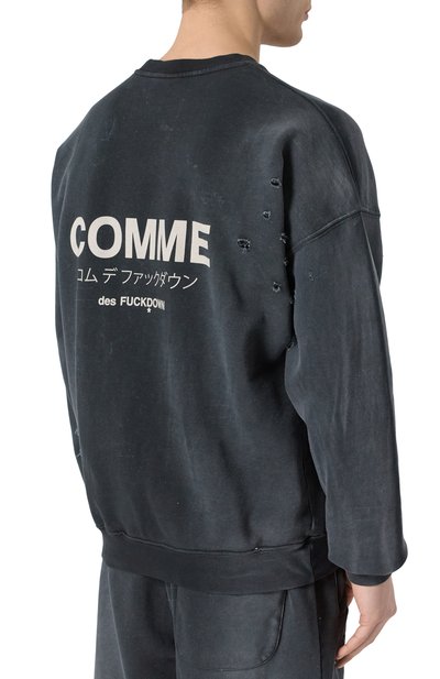 Хлопковый свитшот COMME DES FUCKDOWN, арт. CFABM01531, фото 4