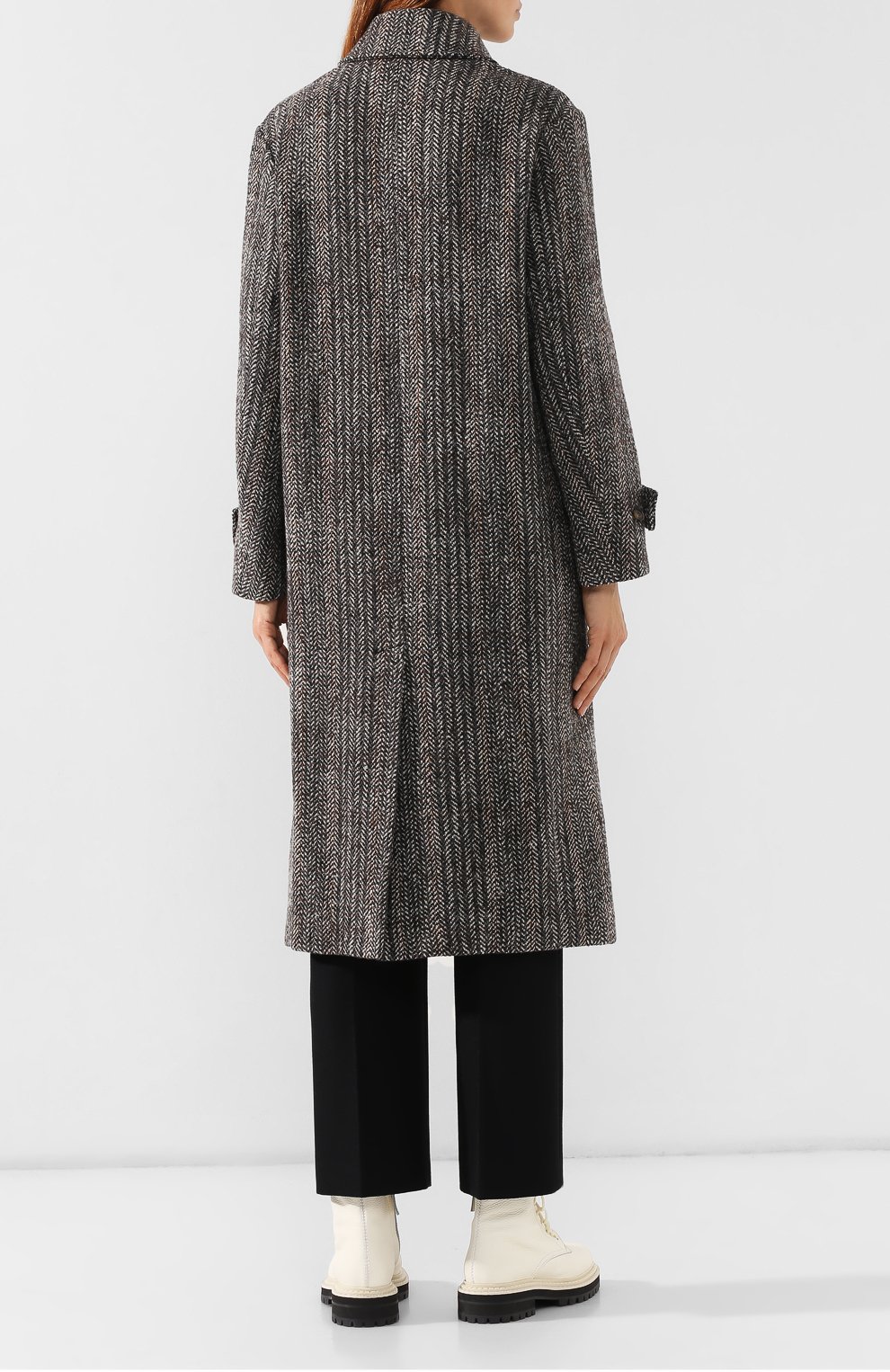 Шерстяное пальто STELLA MCCARTNEY серого цвета по цене 168500 руб., арт. 576861/SNB72, фото 4 Шерстяное пальто STELLA MCCARTNEY, арт. 576861/SNB72, фото 4