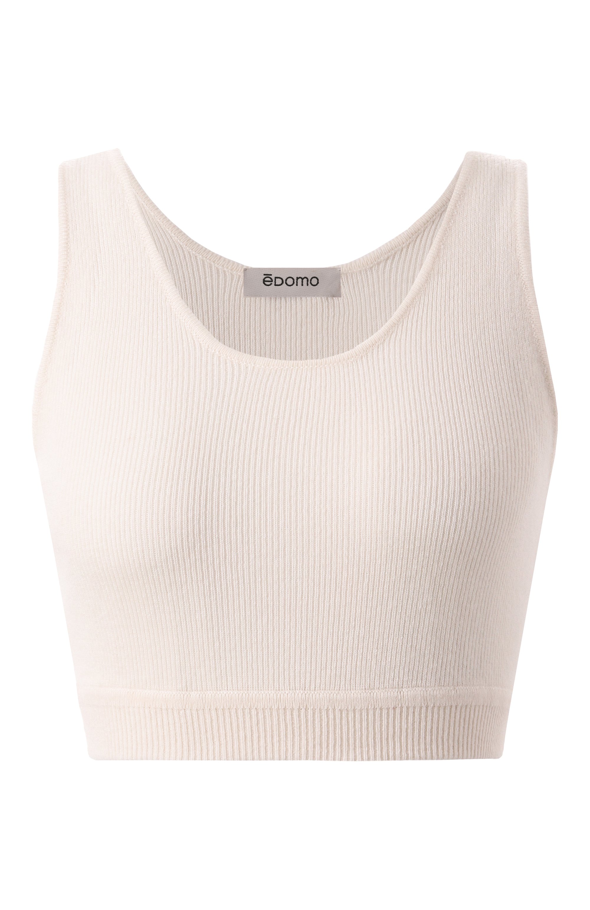 Кашемировый топ EDOMO кремового цвета по цене 22900 руб., арт. T002004FW2324, фото 1 Кашемировый топ EDOMO, арт. T002004FW2324, фото 1