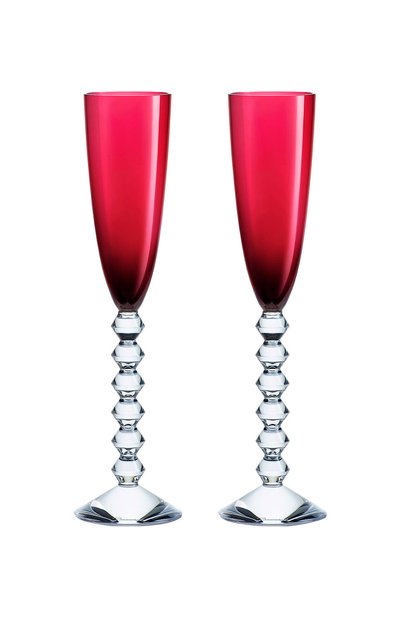 Набор из 2-х фужеров для шампанского vega красных BACCARAT, арт. 2 811 806