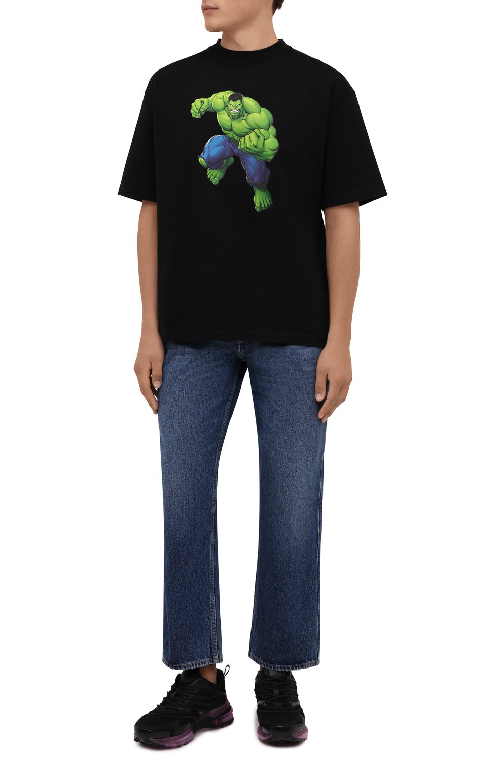 Хлопковая футболка BALENCIAGA, арт. 612966/TLV59, фото 2