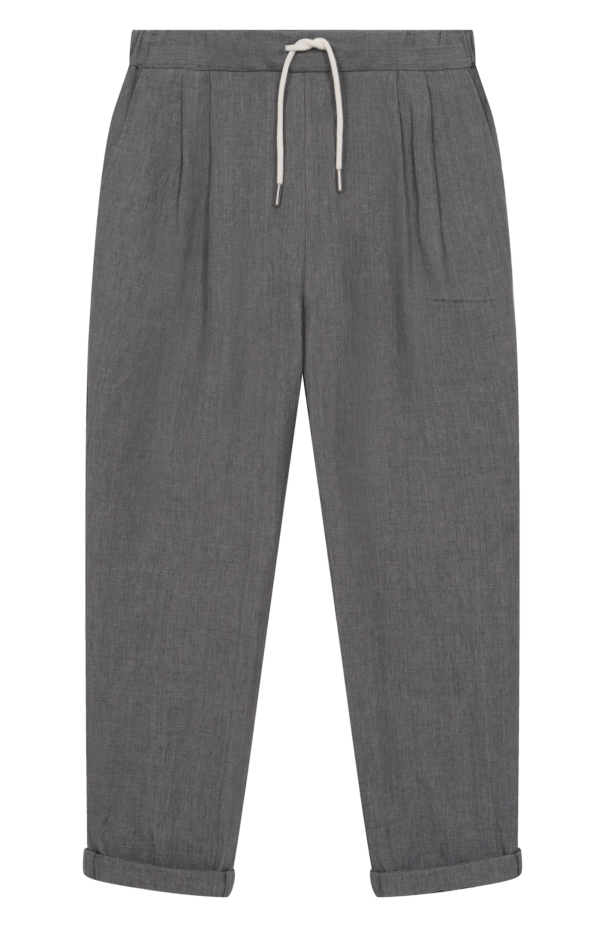 Льняные брюки BRUNELLO CUCINELLI, арт. BH249P113C, фото 1