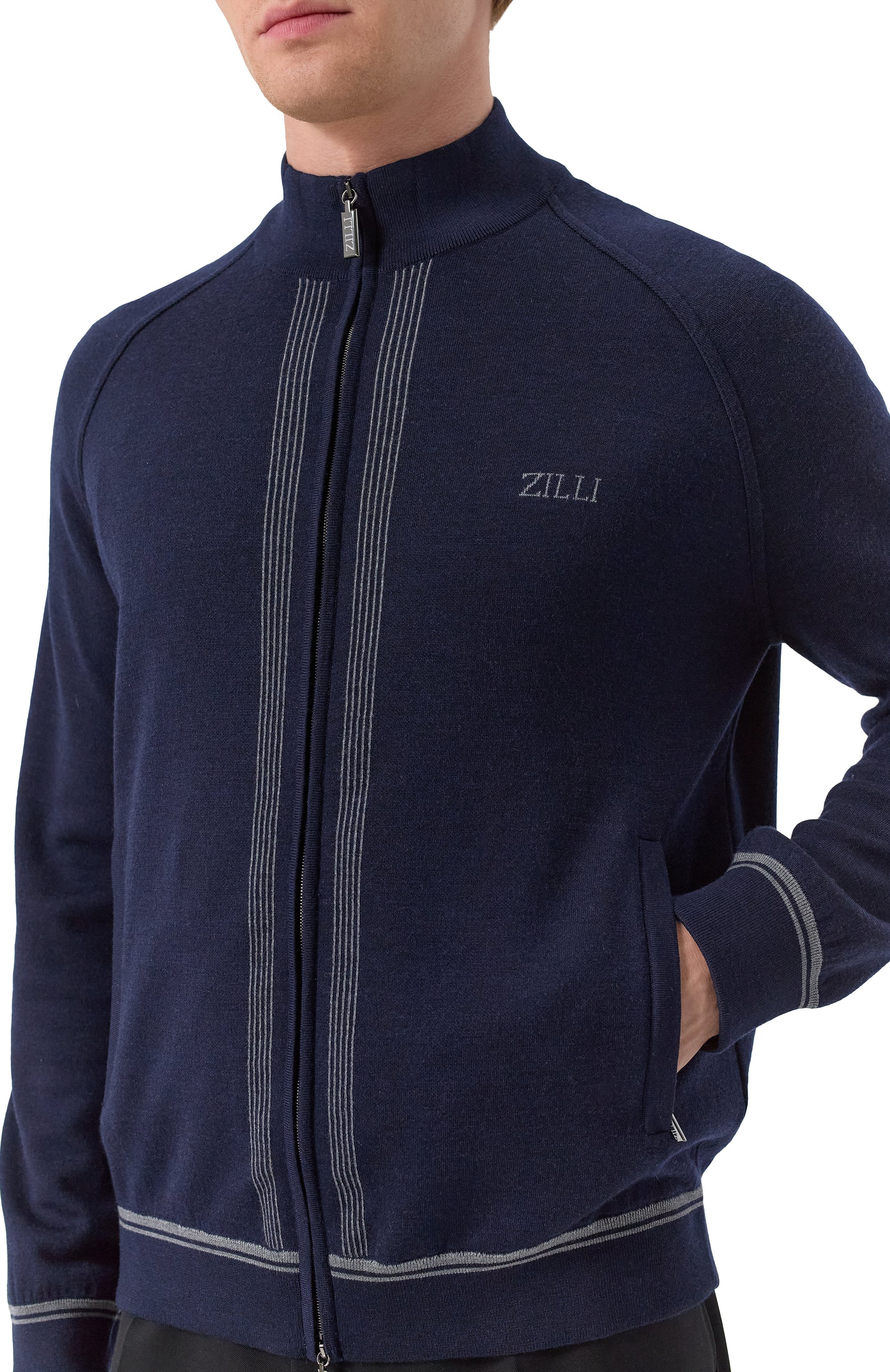 Кардиган из шерсти и шелка ZILLI, арт. JSS001M0242VLSP00, фото 5