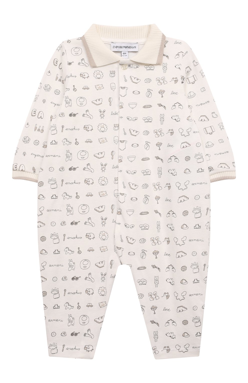 Хлопковый комбинезон EMPORIO ARMANI, арт. 6DND09/NJ0ZZ, фото 1
