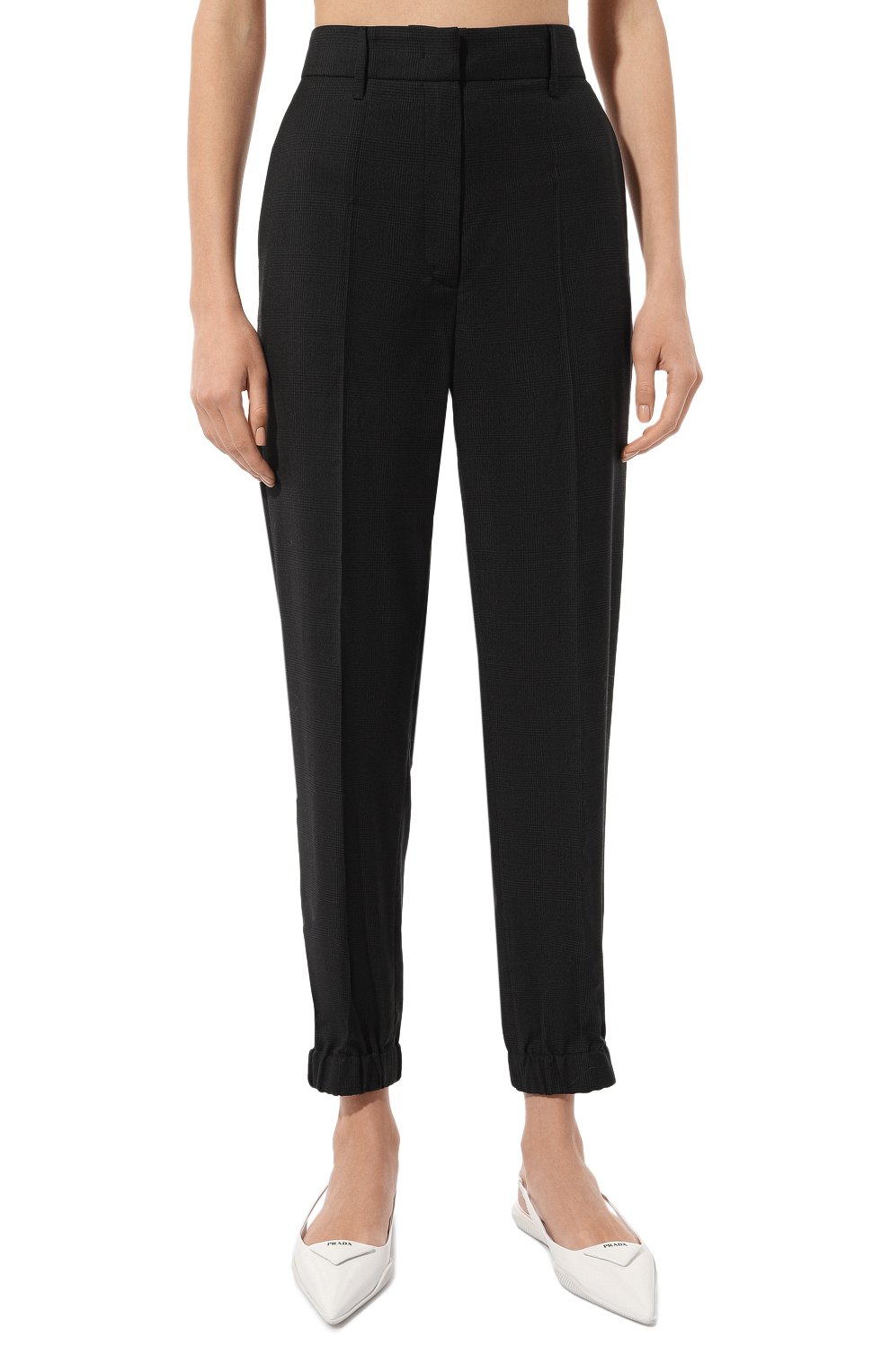 Брюки из шерсти и кашемира PRADA, арт. P226E-1UWJ-F0002-211, фото 3