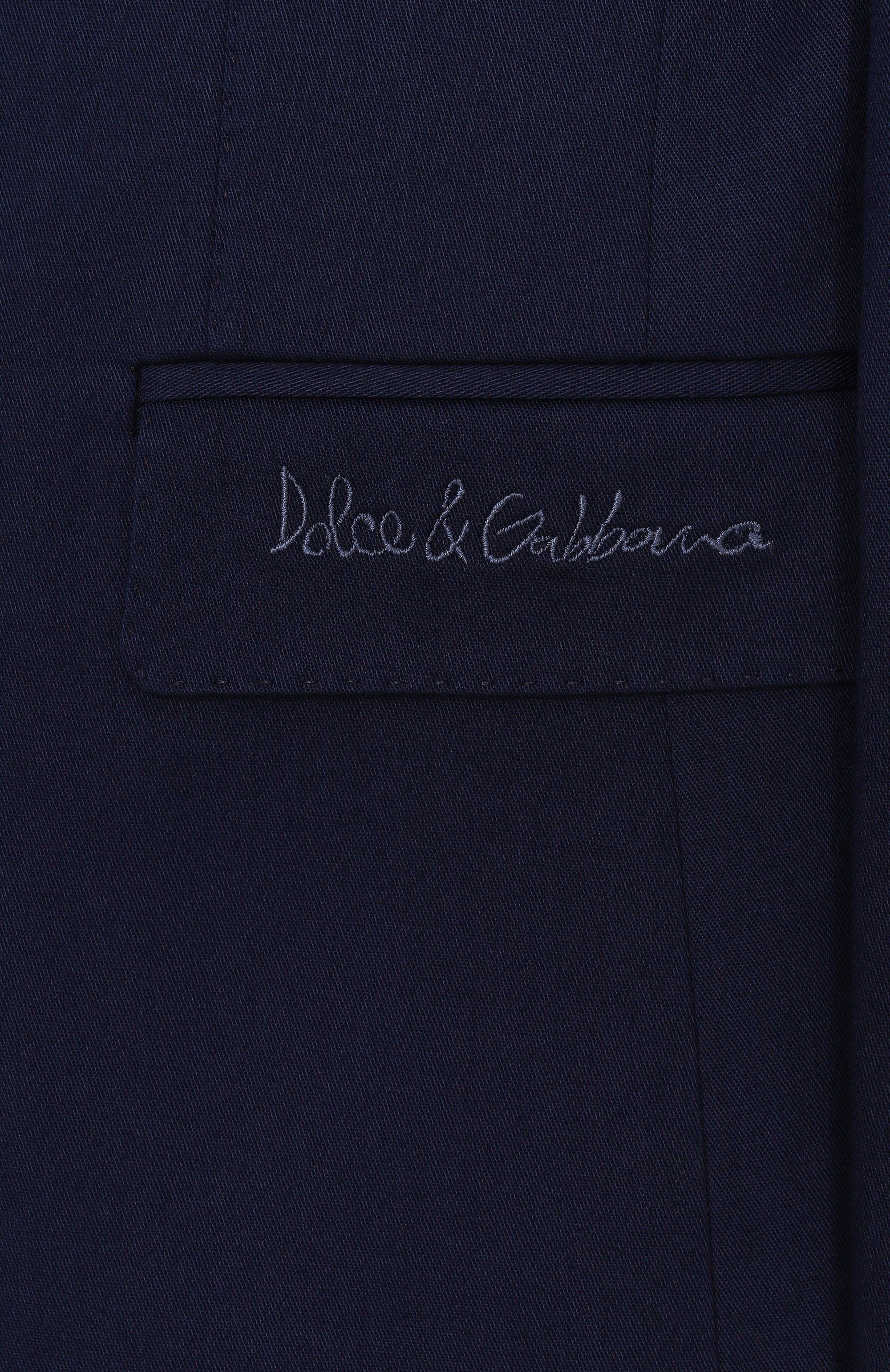 Хлопковый пиджак DOLCE & GABBANA, арт. L41J85/FUFNX/1/2, фото 3