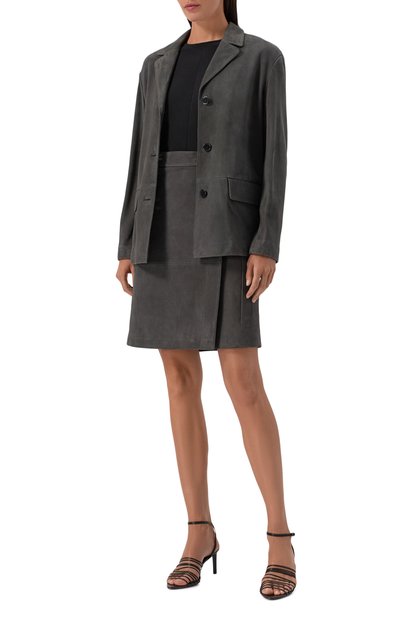 Замшевый жакет 12 STOREEZ, арт. 127349, фото 2