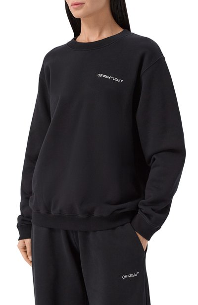 Хлопковый свитшот OFF-WHITE, арт. 2FE00504T, фото 3